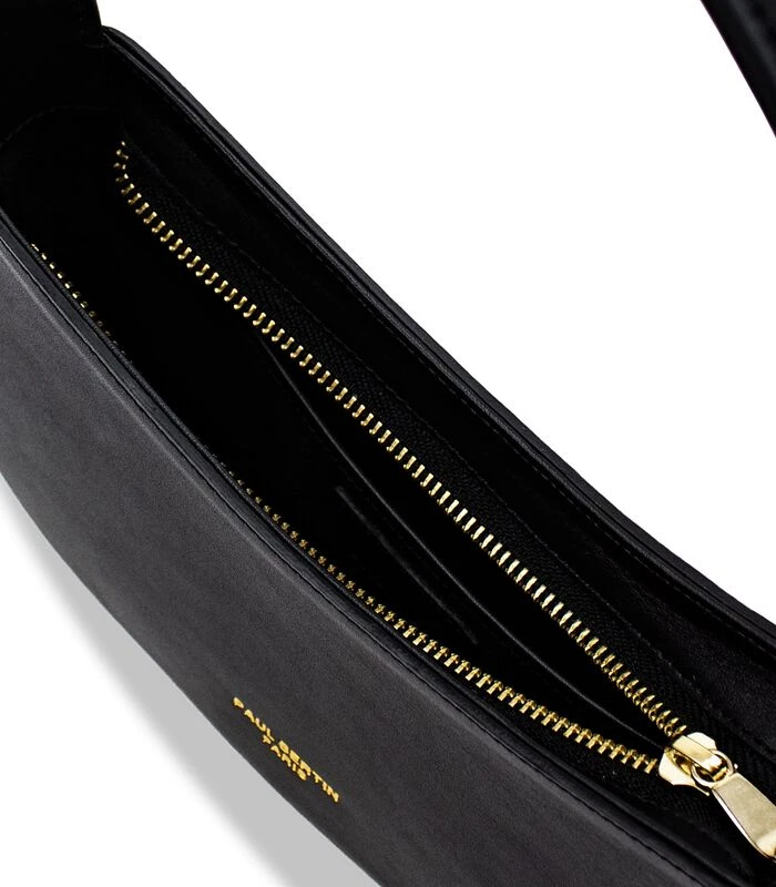 Bobo - Zwarte Leren Baguette Handtas 4 Bobo - Zwarte Leren Baguette Handtas - Afbeelding 4