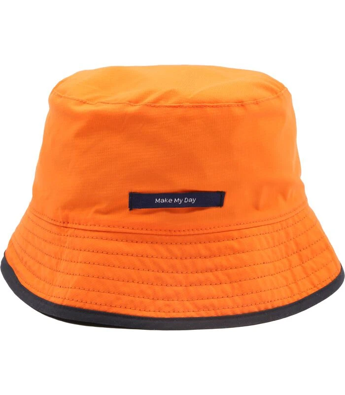 Reversible Bucket Hat Navy Oranje 2 Reversible Bucket Hat Navy Oranje - Afbeelding 2