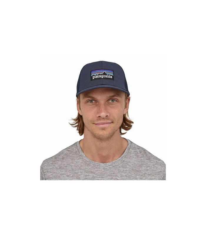 Patagonia P-6 Logo Trucker Blauw Cap 4 Patagonia P-6 Logo Trucker Blauw Cap - Afbeelding 4