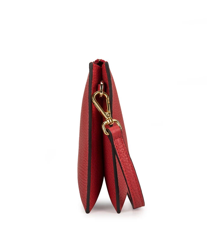 Lederen Handtas Paris Rood 2 Lederen Handtas Paris Rood - Afbeelding 2