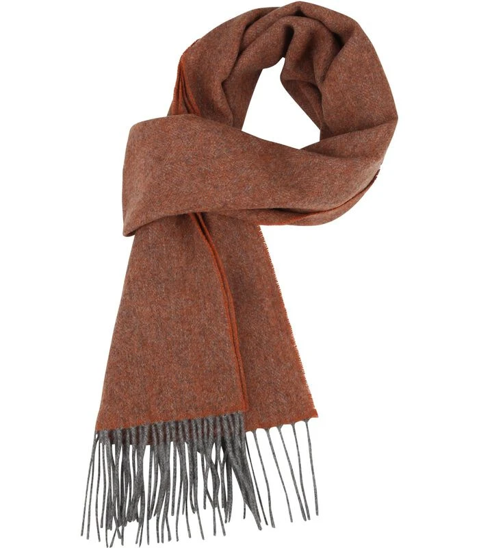 Profuomo Sjaal Wol Geweven Oranje 1 Profuomo Sjaal Wol Geweven Oranje