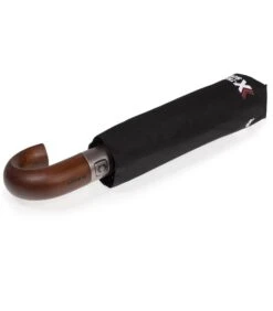 ISOTONER Paraplu Crook Hout Zwart