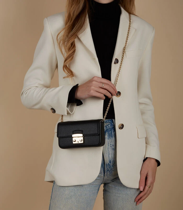 Furla Metropolis Crossbodytas Zwart WE00446AX0732O6000 2 Furla Metropolis Crossbodytas Zwart WE00446AX0732O6000 - Afbeelding 2