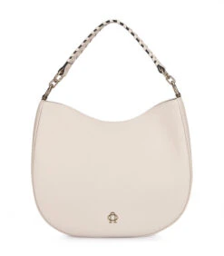 Lederen Handtas Drew Wit