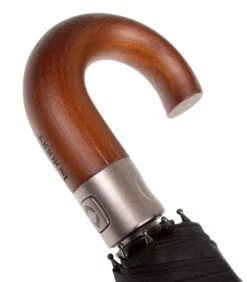 ISOTONER Paraplu Crook Hout Zwart 9 ISOTONER Paraplu Crook Hout Zwart -Hexagona winkel 14eb3ba17a6e49b29d959882647a58d9