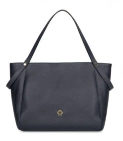 Lederen Handtas Lola Zwart