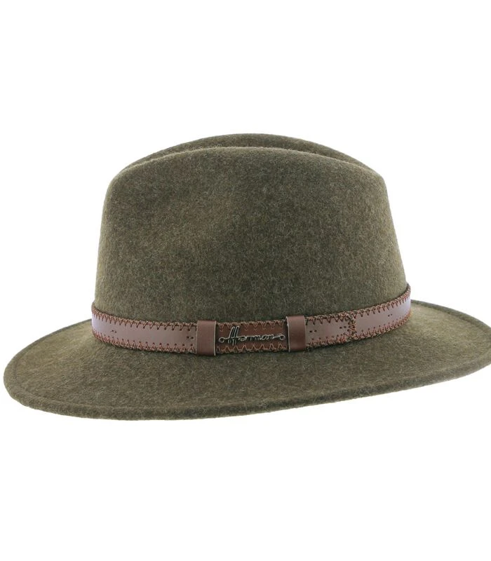 Vilten Hoed Met Kunstleren Riem MAC LORCA 2 Vilten Hoed Met Kunstleren Riem MAC LORCA - Afbeelding 2