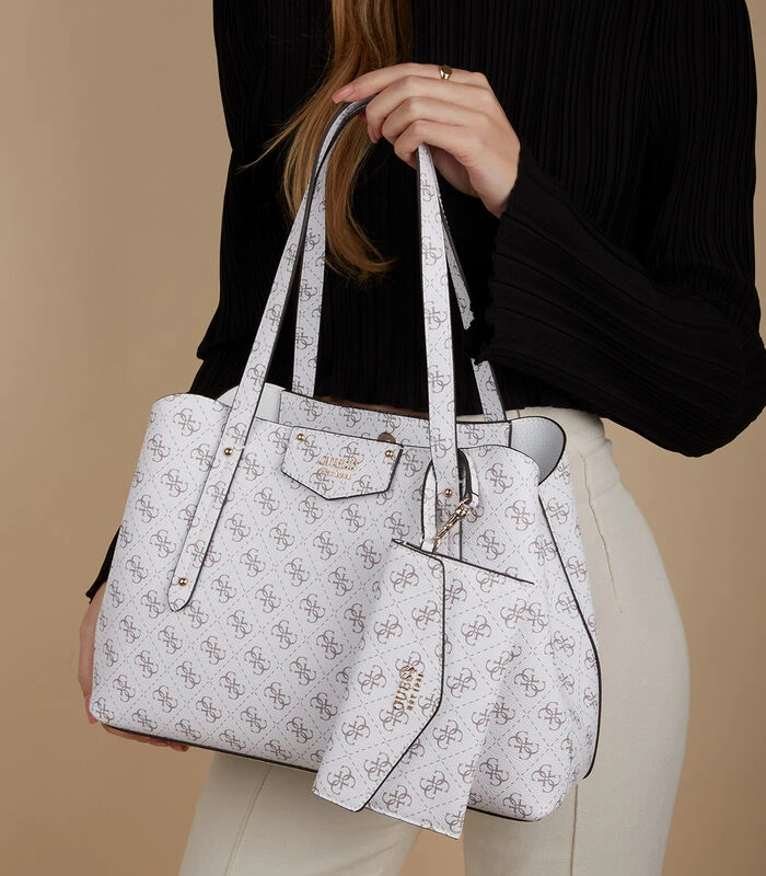 Guess Eco Brenton Shopper Wit HWESG8-39009-WLO 2 Guess Eco Brenton Shopper Wit HWESG8-39009-WLO - Afbeelding 2