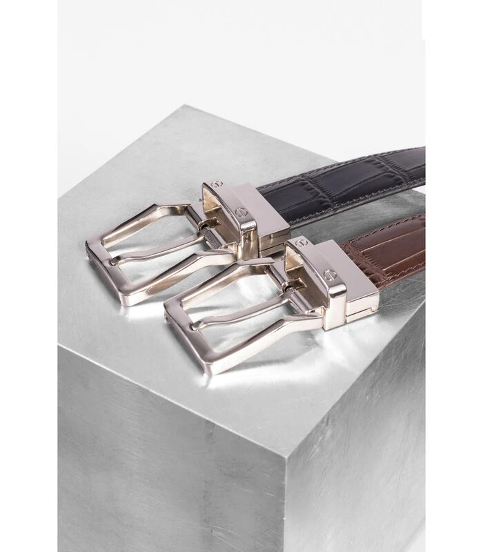 Hexagona Verstelbare En Omkeerbare Riem In Kalfsleder HANTS 4 Hexagona Verstelbare En Omkeerbare Riem In Kalfsleder HANTS - Afbeelding 4