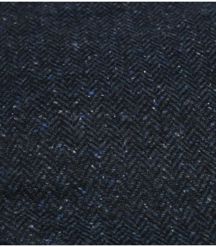 Profuomo Flat Cap Wolmix Visgraat Melange Navy 2 Profuomo Flat Cap Wolmix Visgraat Melange Navy - Afbeelding 2