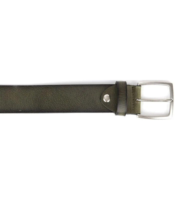 Leren Riem Groen Washed 2 Leren Riem Groen Washed - Afbeelding 2