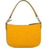 Lederen Handtas Helena Geel