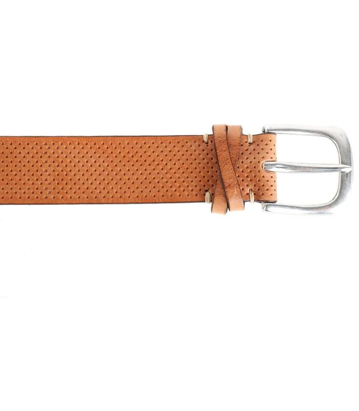 Profuomo Leren Riem Roma Neutral 2 Profuomo Leren Riem Roma Neutral - Afbeelding 2