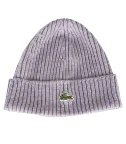 Lacoste Geribbelde Muts Met Geborduurd Logo