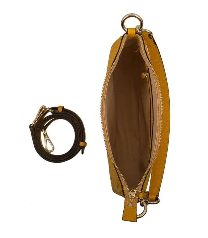 Lederen Handtas Helena Geel 3 Lederen Handtas Helena Geel - Afbeelding 3