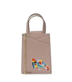 Zoë Mini Tas Handpilt Turtle Beige