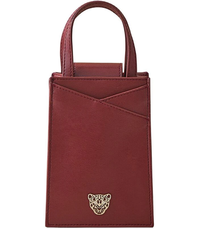 Zoë Mini Tas Leopard Bourgondië 1 Zoë Mini Tas Leopard Bourgondië