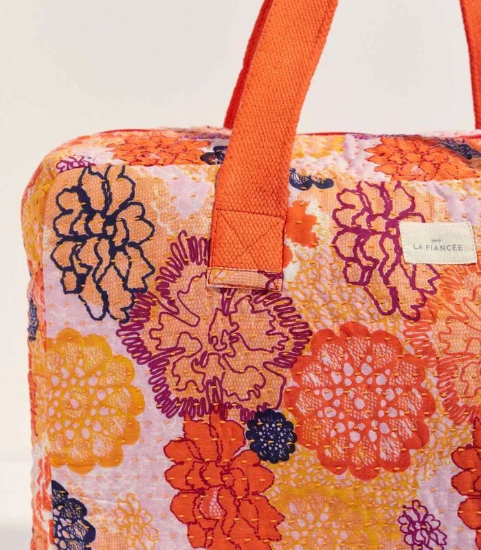 Grote Geüpcyclede Katoenen Weekendtas MALAI 3 Grote Geüpcyclede Katoenen Weekendtas MALAI - Afbeelding 3