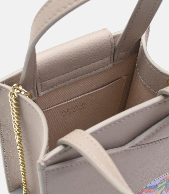 Zoë Mini Sac à La Main Elephant Beige 3 Zoë Mini Sac à La Main Elephant Beige - Afbeelding 3