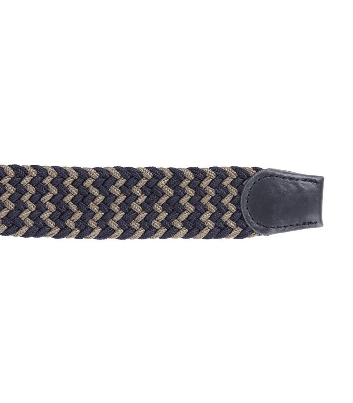Geweven Riem Navy Taupe 3 Geweven Riem Navy Taupe - Afbeelding 3