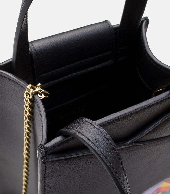 Zoë Mini -tas Met De Hand Geschilderde Olifant Zwart 4 Zoë Mini -tas Met De Hand Geschilderde Olifant Zwart - Afbeelding 4