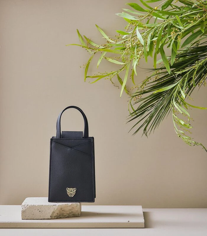 Zoë Mini Tas Leopard Bourgondië 4 Zoë Mini Tas Leopard Bourgondië - Afbeelding 4