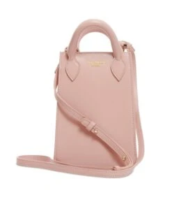 Ernest - Mini Roze Leren Tas