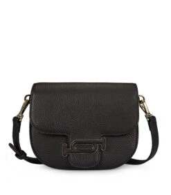 Lederen Handtas Eva Zwart