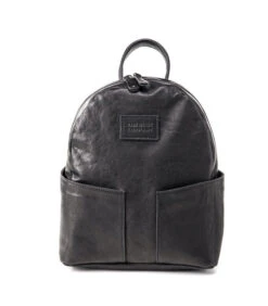 Leren Rugzak Van Lamsleer Zwart