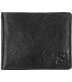 Portemonnee Dax Zwart Leer - Skim Proof