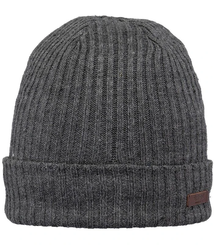 Barts Wilbert Turnup Muts Antraciet 1 Barts Wilbert Turnup Muts Antraciet