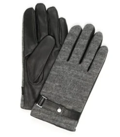 Profuomo Leren Handschoen Nappa Grijs