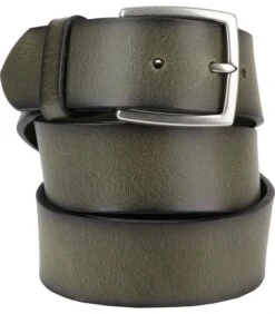 Leren Riem Groen Washed