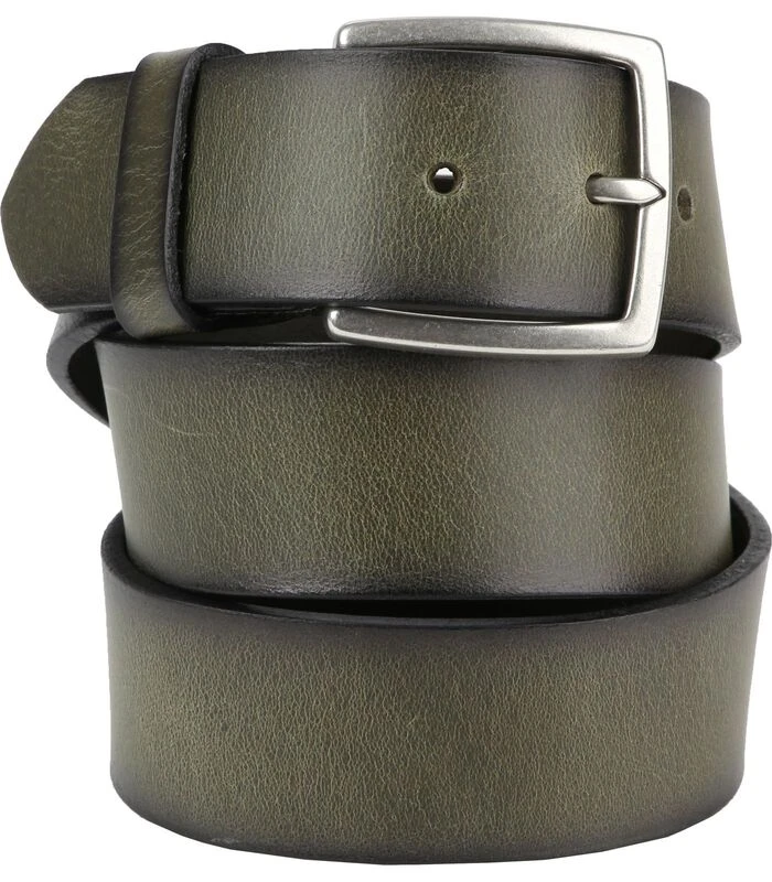 Leren Riem Groen Washed 1 Leren Riem Groen Washed