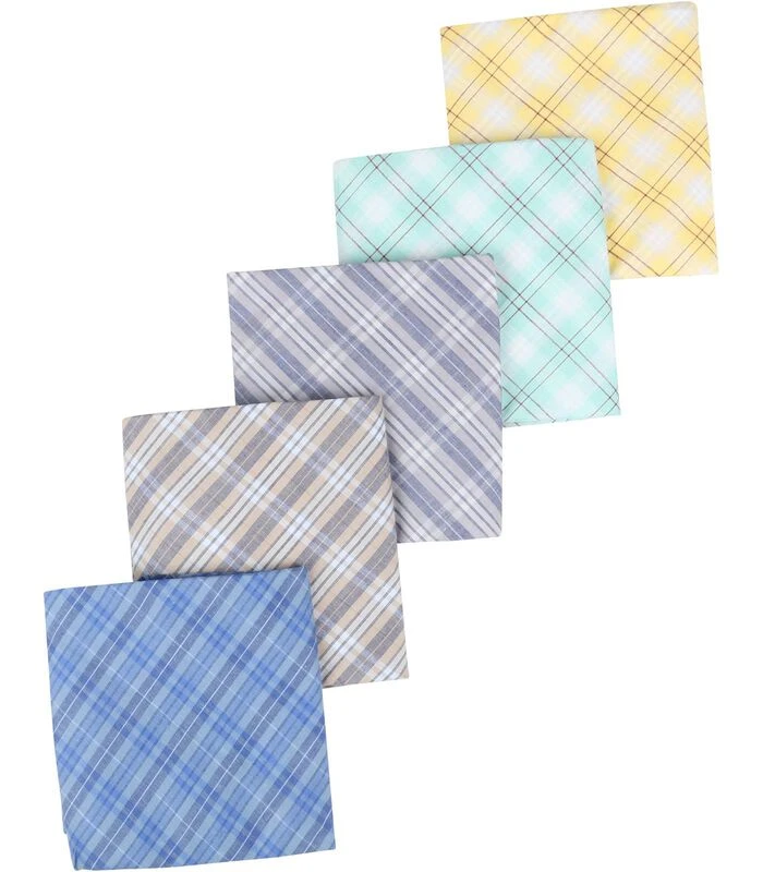 Zakdoeken 5-Pack Dessin Multicolour 2 Zakdoeken 5-Pack Dessin Multicolour - Afbeelding 2