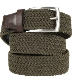 Profuomo Geweven Riem Groen
