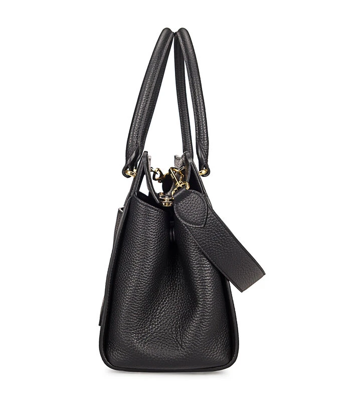 Lederen Handtas Jennifer Zwart 4 Lederen Handtas Jennifer Zwart - Afbeelding 4