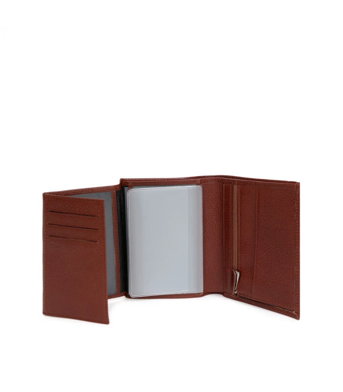 Hexagona Portefeuille Europees Formaat In Kalfsleder RÉPUBLIQUE 2 Hexagona Portefeuille Europees Formaat In Kalfsleder RÉPUBLIQUE - Afbeelding 2