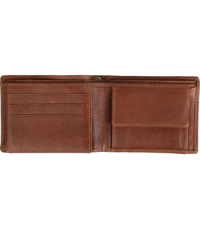 Portemonnee Tan Bruin Leer - Skim Proof 2 Portemonnee Tan Bruin Leer - Skim Proof - Afbeelding 2