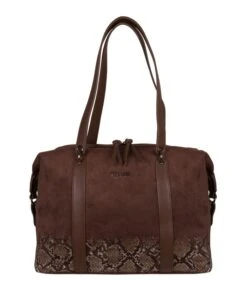 Snake Duffle Bag - Donker Bruin