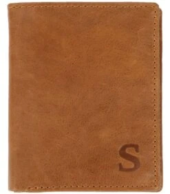 Portemonnee Nikkei Lichtbruin Leer - Skim Proof