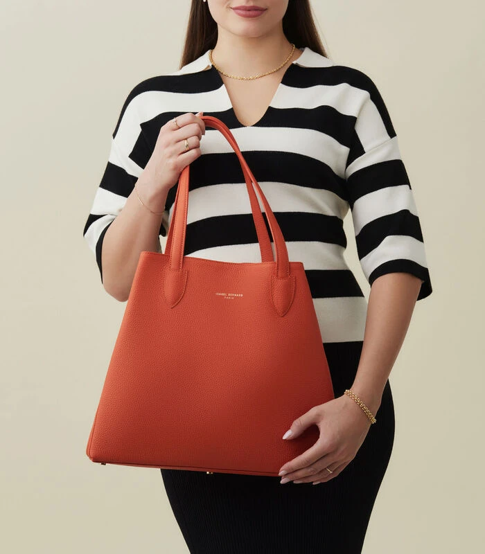 Isabel Bernard Honoré Schoudertas Oranje IB25065 2 Isabel Bernard Honoré Schoudertas Oranje IB25065 - Afbeelding 2