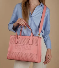 Guess Katey Handtas Roze HWWH87-69220-PIN 7 Guess Katey Handtas Roze HWWH87-69220-PIN -Hexagona winkel 695cf62787634650b4653e1034a10805