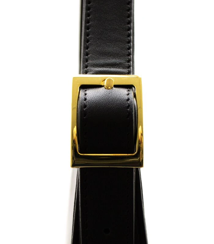 Bobo - Zwarte Leren Baguette Handtas 5 Bobo - Zwarte Leren Baguette Handtas - Afbeelding 5