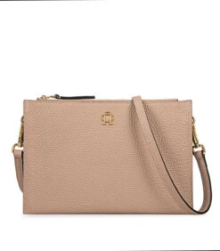 Lederen Handtas Paris Sand