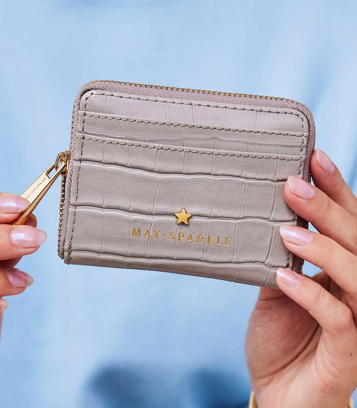 Festive Ritsportemonnee Beige MS23010 2 Festive Ritsportemonnee Beige MS23010 - Afbeelding 2