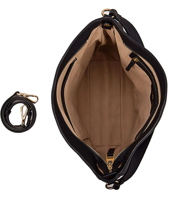 Lederen Handtas Jody Zwart 3 Lederen Handtas Jody Zwart - Afbeelding 3