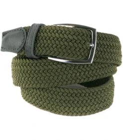 Geweven Riem Legergroen