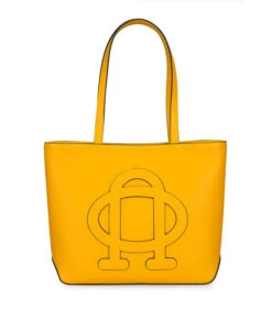 Lederen Handtas Christine Geel