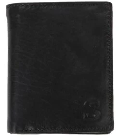 Portemonnee Nikkei Zwart Leer - Skim Proof